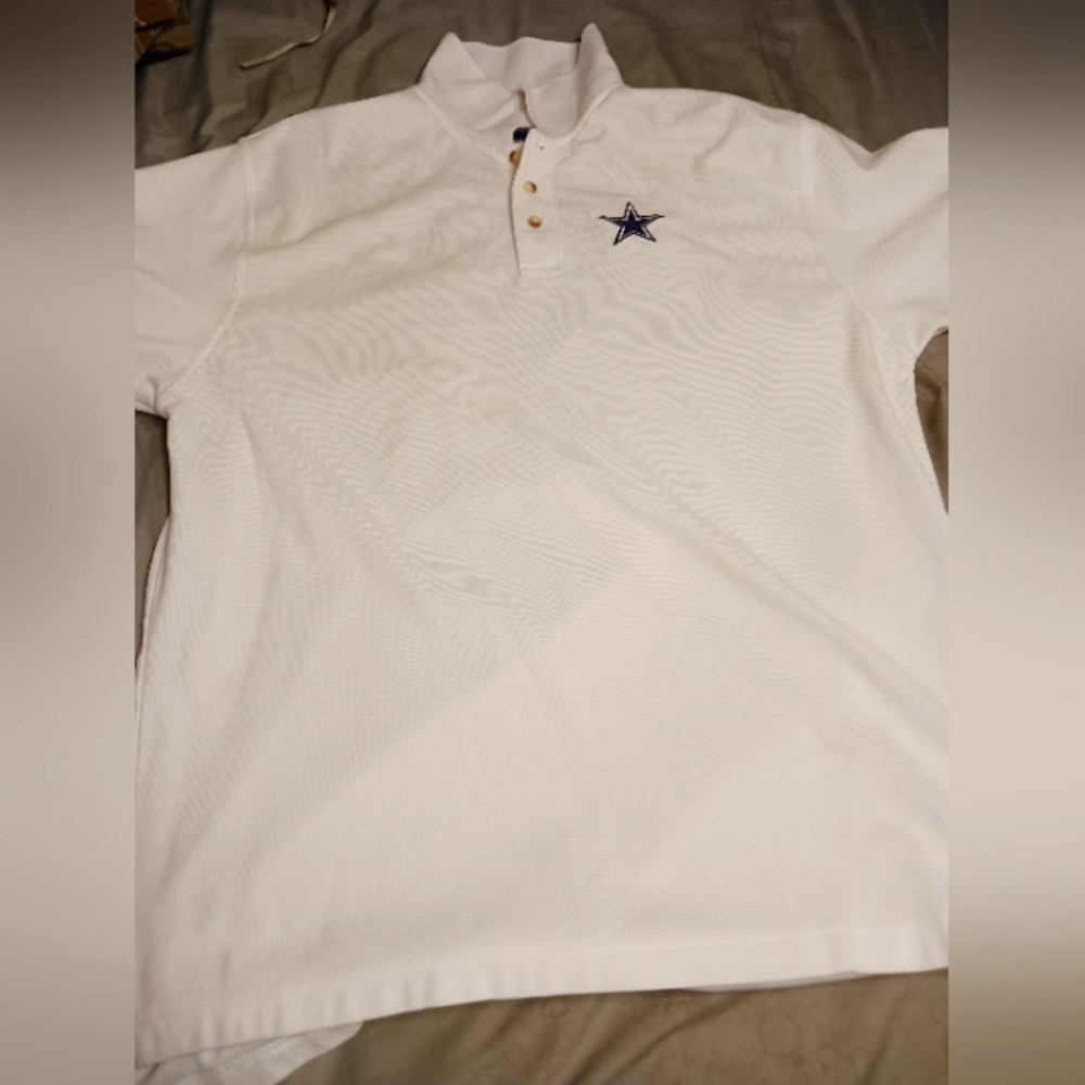 Reebok dallas cowboys polo shirt size l